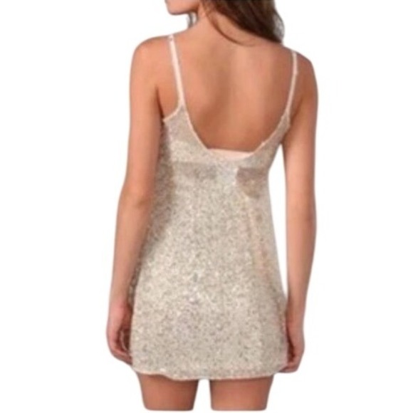 Free People Gold Rush Mini Dress, Intimately by Free People, Size Large - Picture 2 of 10